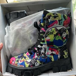 Cape Robbin Colorful Combat Boots